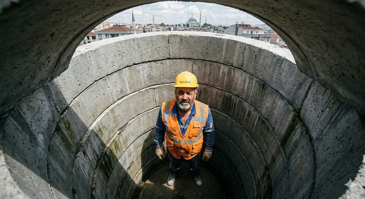 Keson kuyu çalışması - Kuyu Ustası